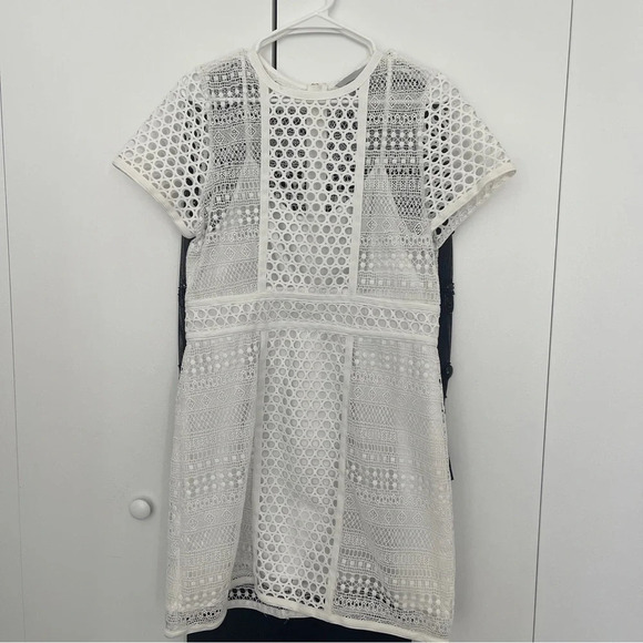 Dress short sleeves 46 / 16 white H&M - Picture 1 of 4